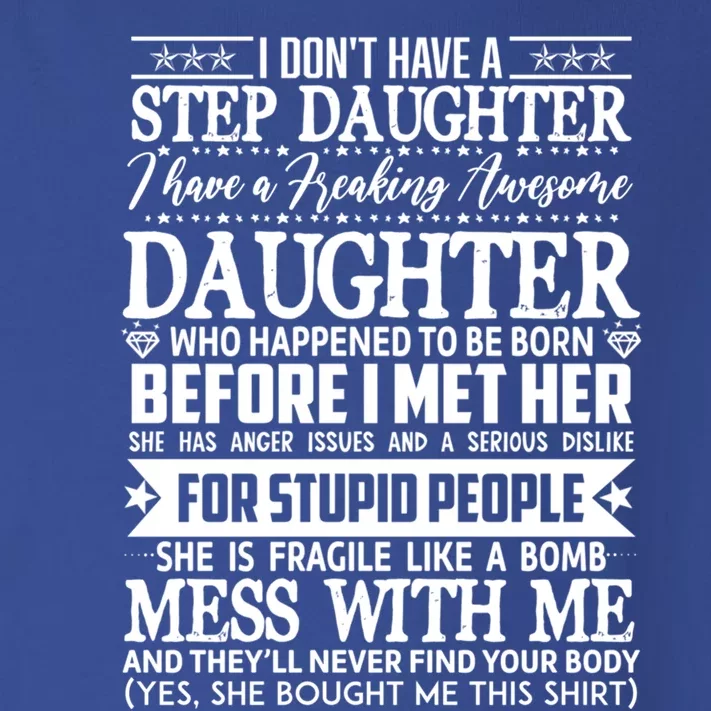 Step Dad Fathers Day Tee From Daughter Son Wife Step Dad Gift Toddler Long Sleeve Shirt