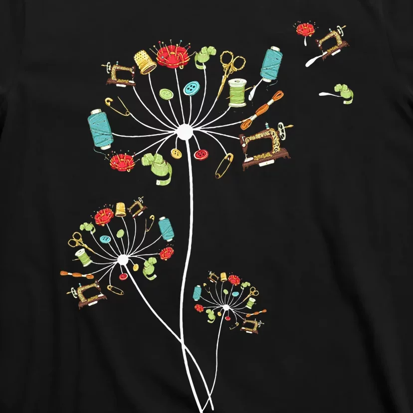 Sewing Dandelion Flowers Quilting T-Shirt