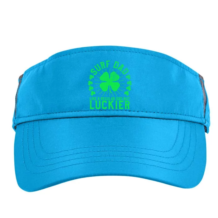 Surf Dad Funny St Patrick's Day Surfer Father Surfing Cute Gift Adult Drive Performance Visor