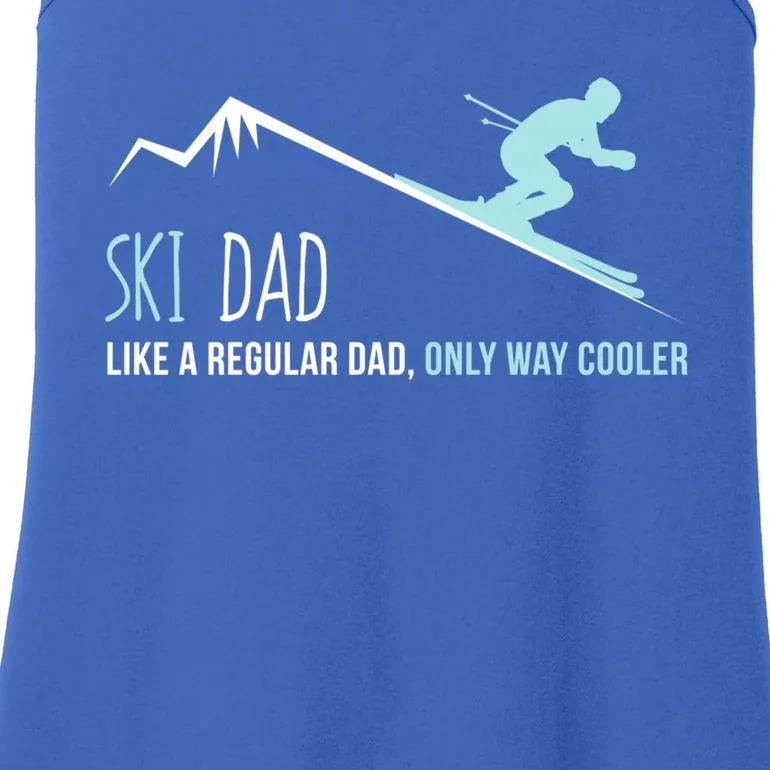 Ski Dad Funny Cute Winter Skiing Gift Ladies Essential Tank