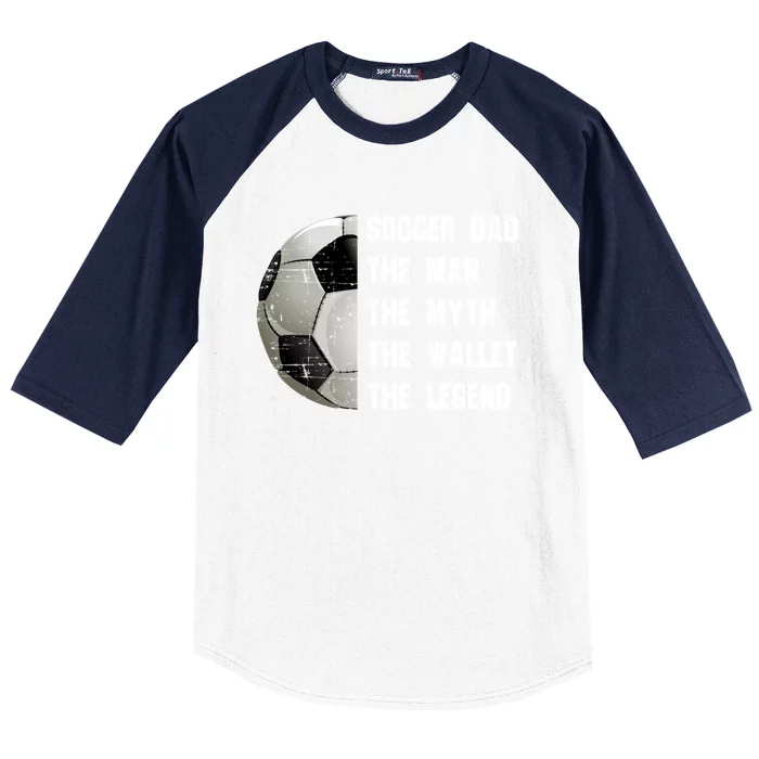 Soccer Dad FatherS Day Father Soccer Lover Gift Baseball Sleeve Shirt