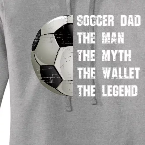 Soccer Dad FatherS Day Father Soccer Lover Gift Women's Pullover Hoodie