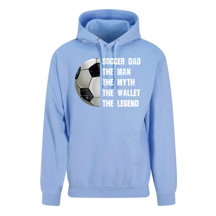 Soccer Dad FatherS Day Father Soccer Lover Gift Unisex Surf Hoodie