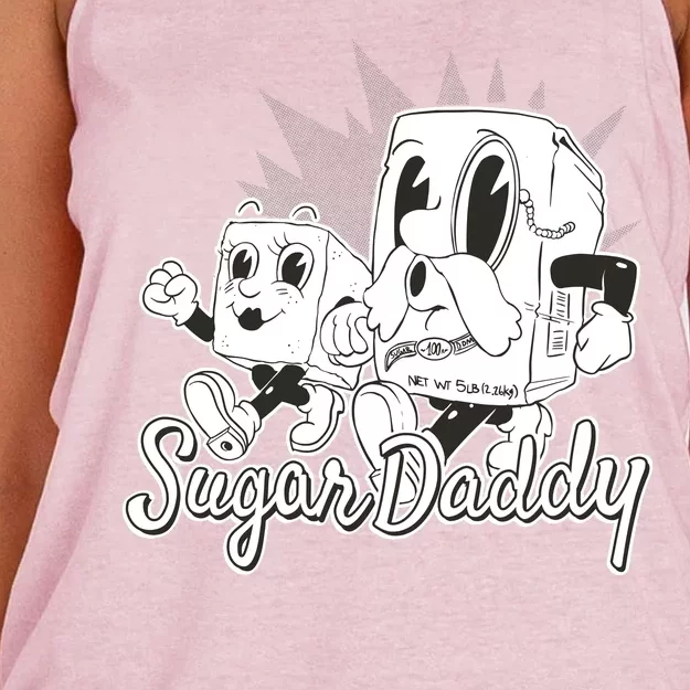 Sugar Daddy Funny Gift Women's Knotted Racerback Tank