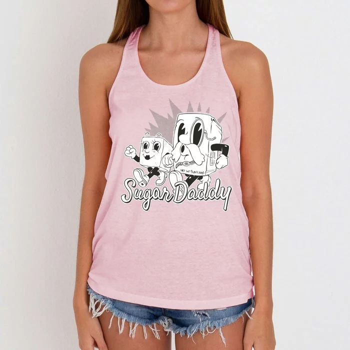 Sugar Daddy Funny Gift Women's Knotted Racerback Tank