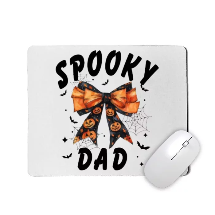 Spooky Dad Funny Pumpkin Halloween Season Matching Family Mousepad