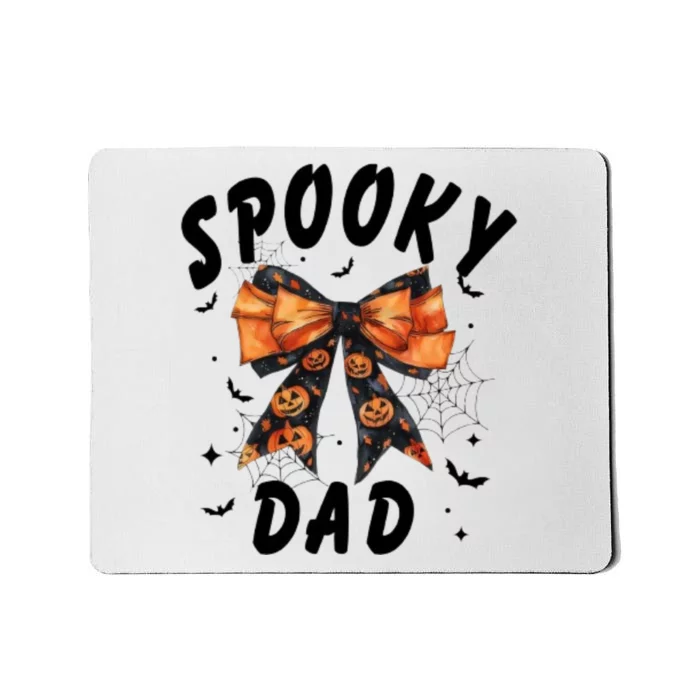 Spooky Dad Funny Pumpkin Halloween Season Matching Family Mousepad