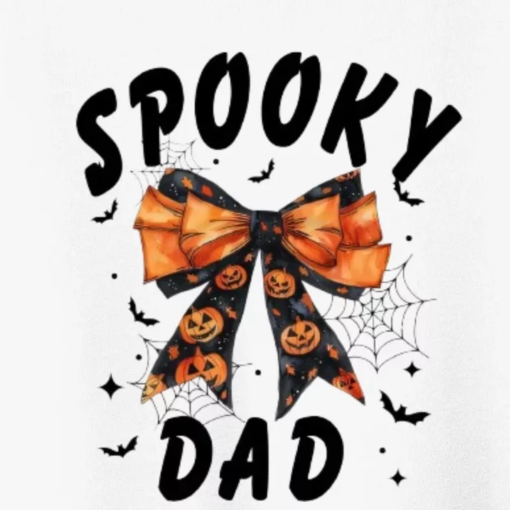 Spooky Dad Funny Pumpkin Halloween Season Matching Family Toddler T-Shirt