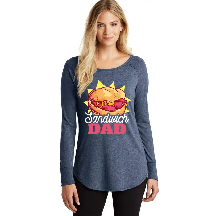 Sandwich Dad For Father's Day Gift Women's Perfect Tri Tunic Long Sleeve Shirt