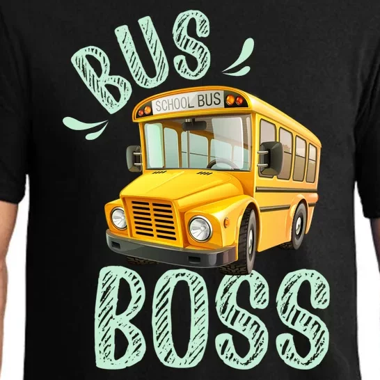 Student Delivery Funny Bus Boss School Bus Driver Pajama Set