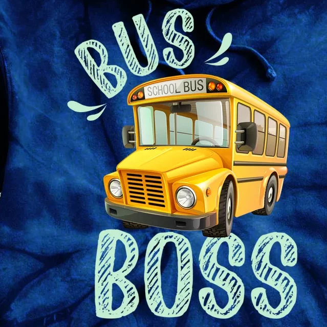 Student Delivery Funny Bus Boss School Bus Driver Tie Dye Hoodie