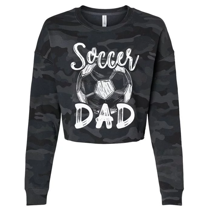 Soccer Dad For Family Matching Team Player Cropped Pullover Crew