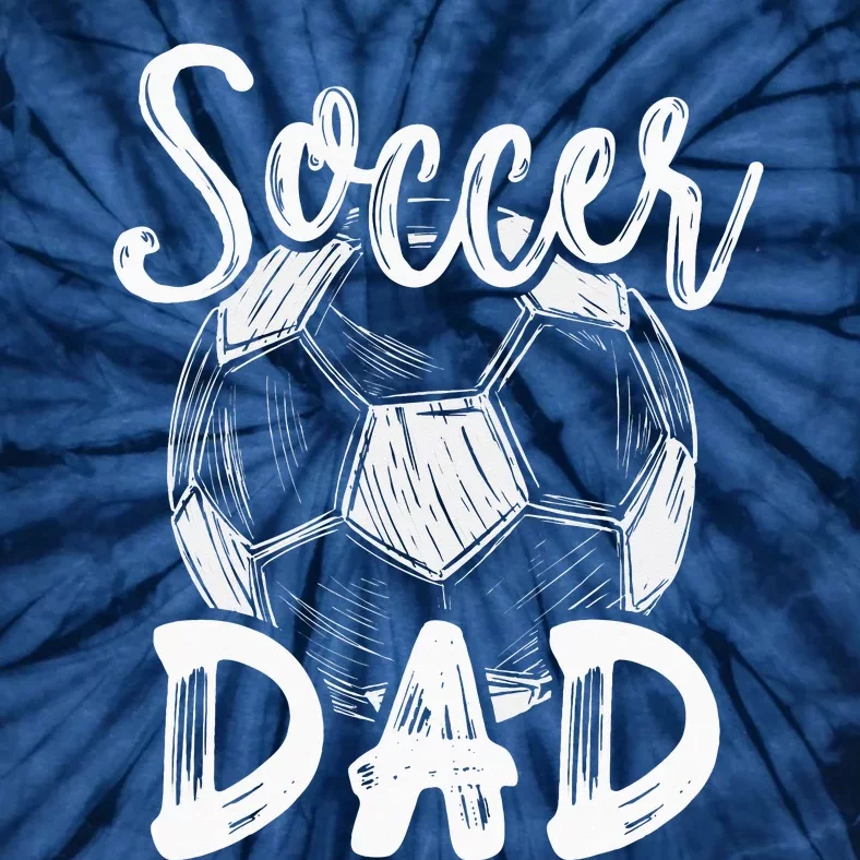 Soccer Dad For Family Matching Team Player Tie-Dye T-Shirt