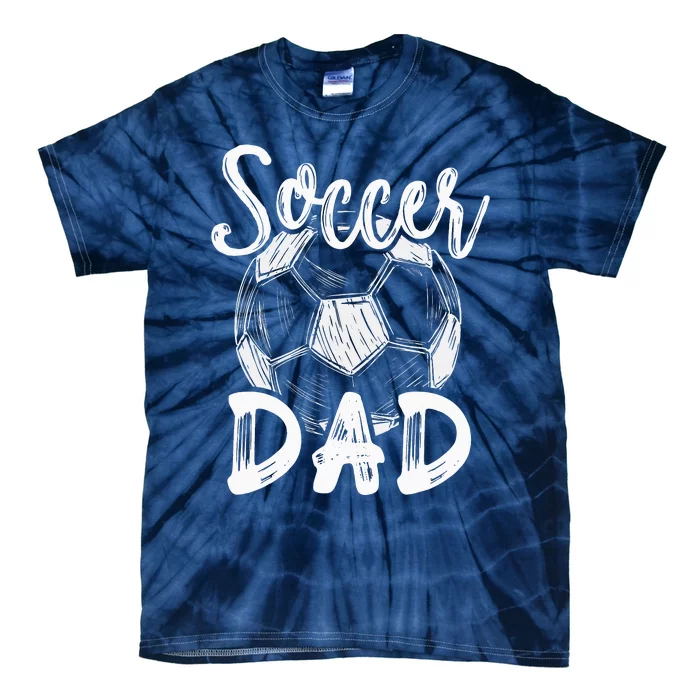 Soccer Dad For Family Matching Team Player Tie-Dye T-Shirt