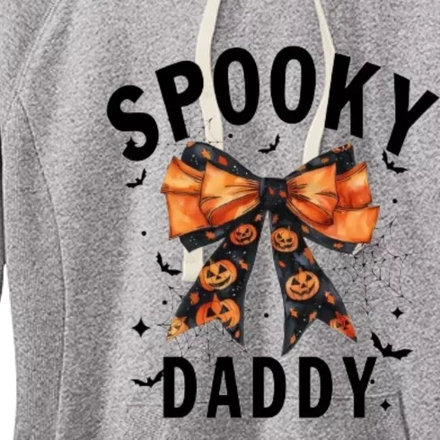 Spooky Daddy Funny Pumpkin Halloween Season Matching Family Women's Fleece Hoodie