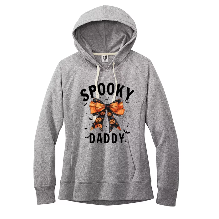 Spooky Daddy Funny Pumpkin Halloween Season Matching Family Women's Fleece Hoodie