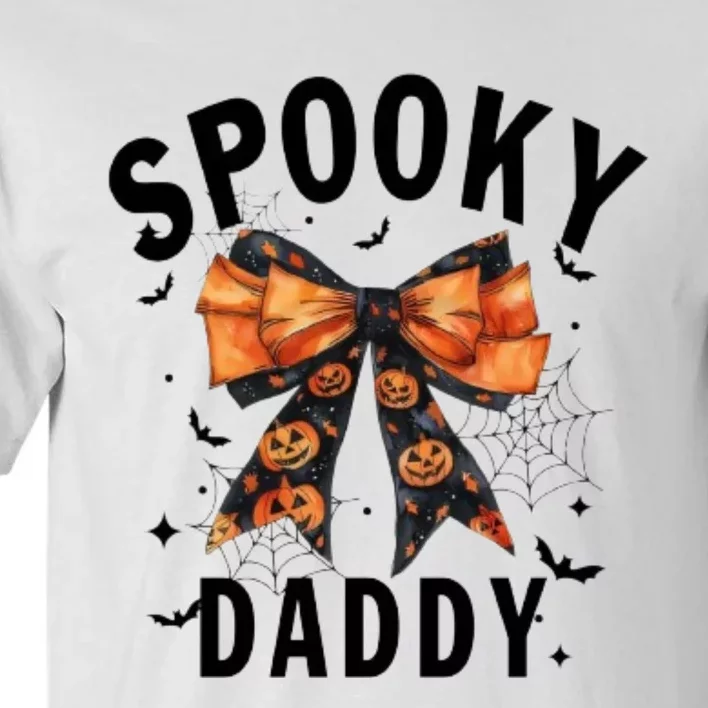 Spooky Daddy Funny Pumpkin Halloween Season Matching Family Tall T-Shirt