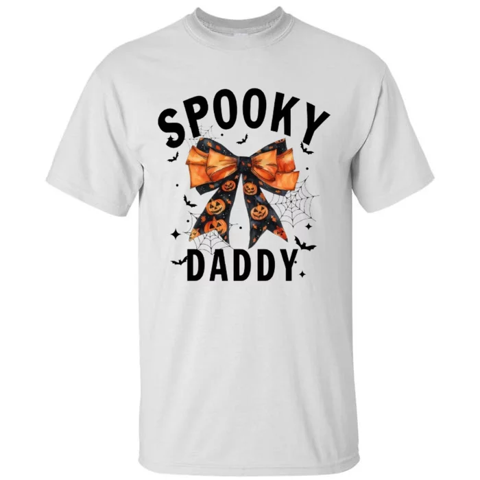 Spooky Daddy Funny Pumpkin Halloween Season Matching Family Tall T-Shirt