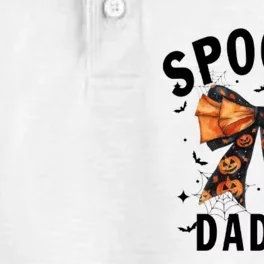 Spooky Daddy Funny Pumpkin Halloween Season Matching Family Dry Zone Grid Performance Polo