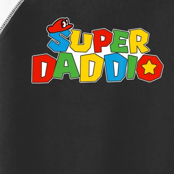 Super Daddio Funny Dad Daddy Father Video Game Lovers Toddler Fine Jersey T-Shirt