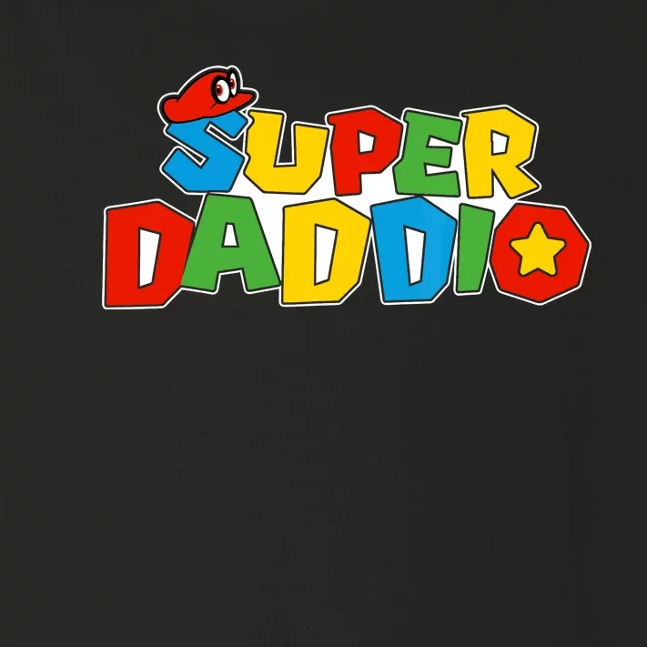 Super Daddio Funny Dad Daddy Father Video Game Lovers Toddler Long Sleeve Shirt