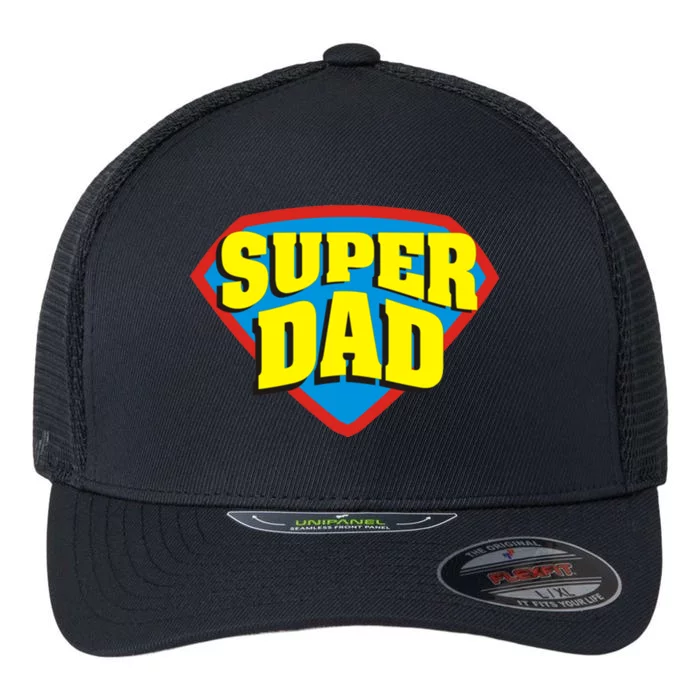 Super Dad Father's Day Gift Flexfit Unipanel Trucker Cap