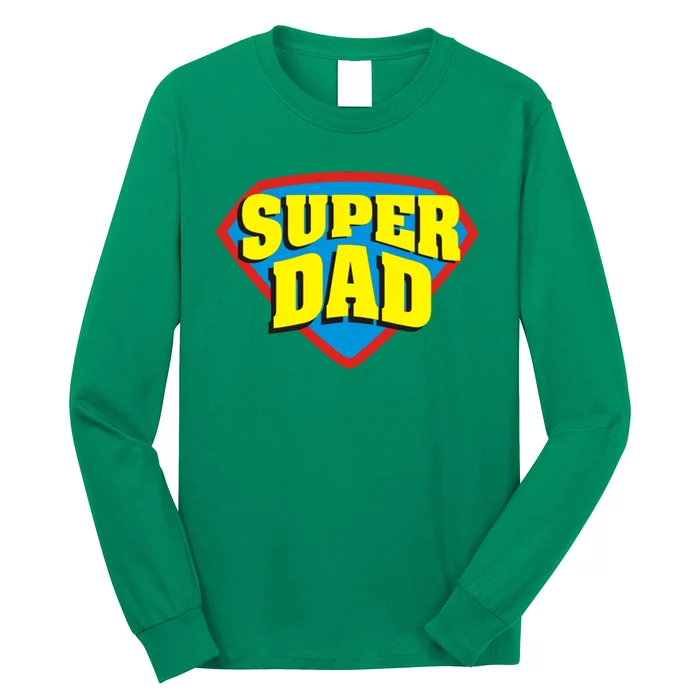 Super Dad Father's Day Gift Long Sleeve Shirt