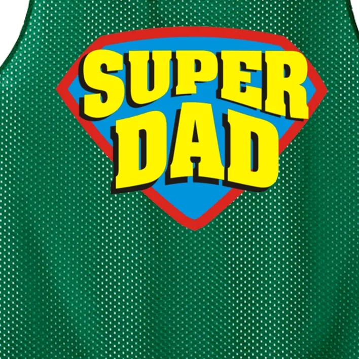 Super Dad Father's Day Gift Mesh Reversible Basketball Jersey Tank