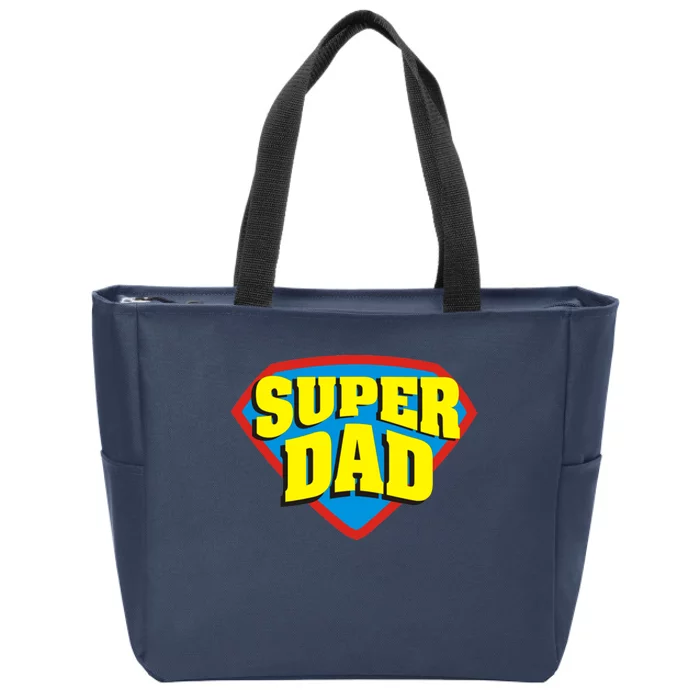 Super Dad Father's Day Gift Zip Tote Bag