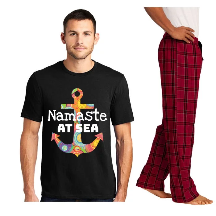 Sea Day Family Ship Cruise Vacation Namaste At Sea Gift Pajama Set