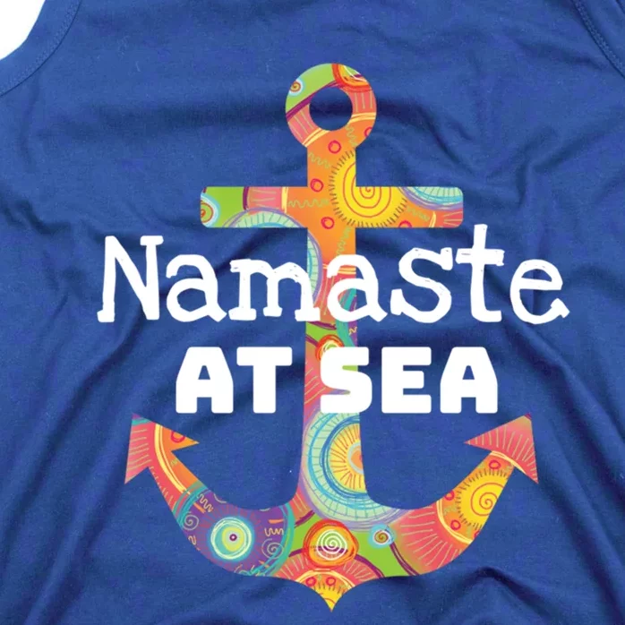 Sea Day Family Ship Cruise Vacation Namaste At Sea Gift Tank Top