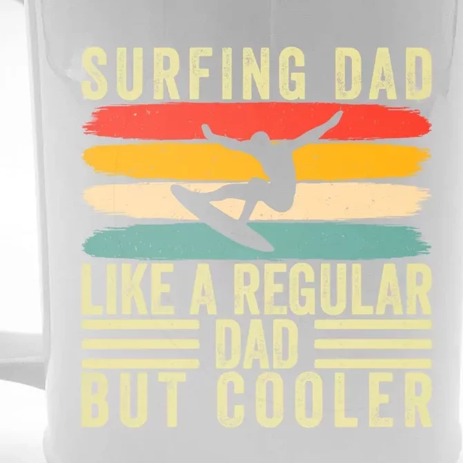 Surfing Dad Father Day Design For Dad Gift Front & Back Beer Stein