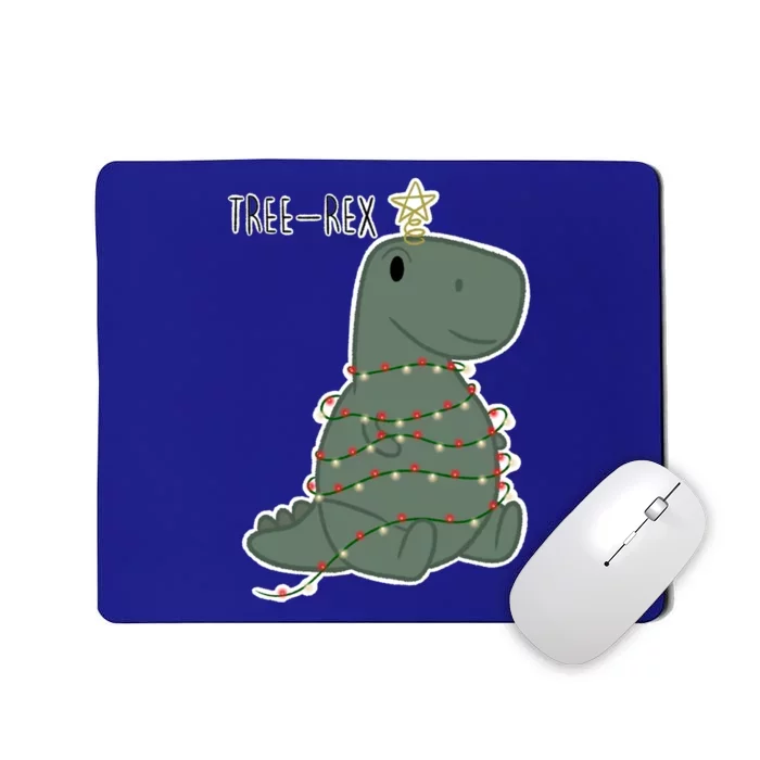 Santa Dinosaur Funny Treerex Pajamas Merry Christmas Cute Gift Mousepad