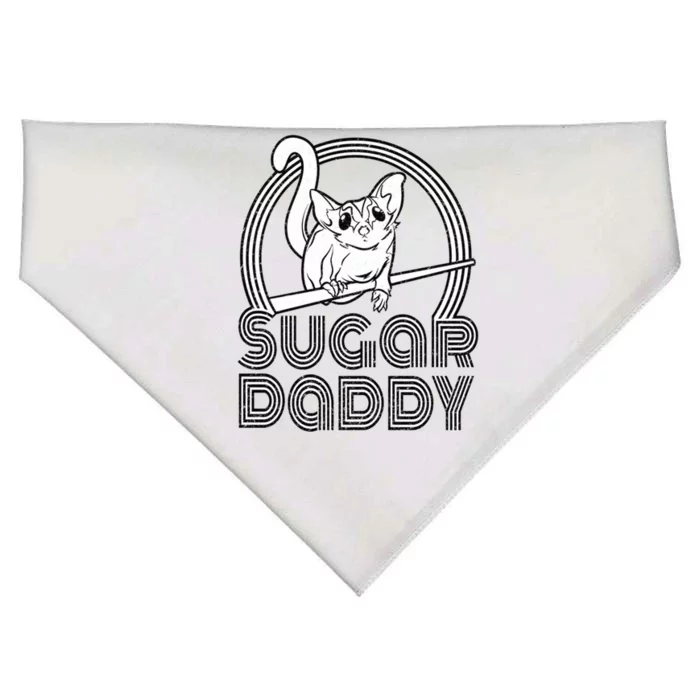 Sugar Daddy Funny Sugar Glider Gift For Sugar Glider Dads Gift USA-Made Doggie Bandana