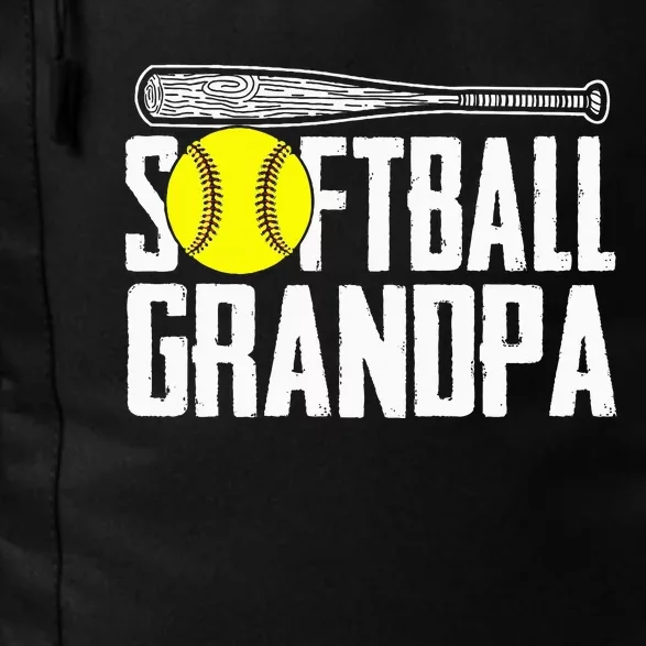 Softball Dad Fathers Day Softball Grandpa Daily Commute Backpack