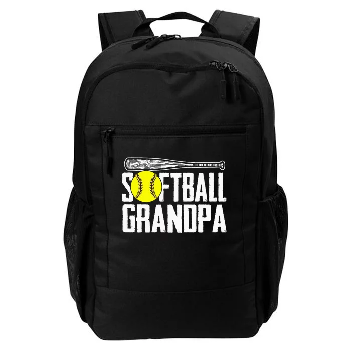 Softball Dad Fathers Day Softball Grandpa Daily Commute Backpack