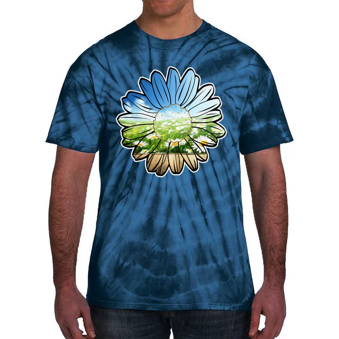 Summer Daisy Field Tie-Dye T-Shirt