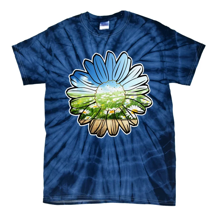 Summer Daisy Field Tie-Dye T-Shirt