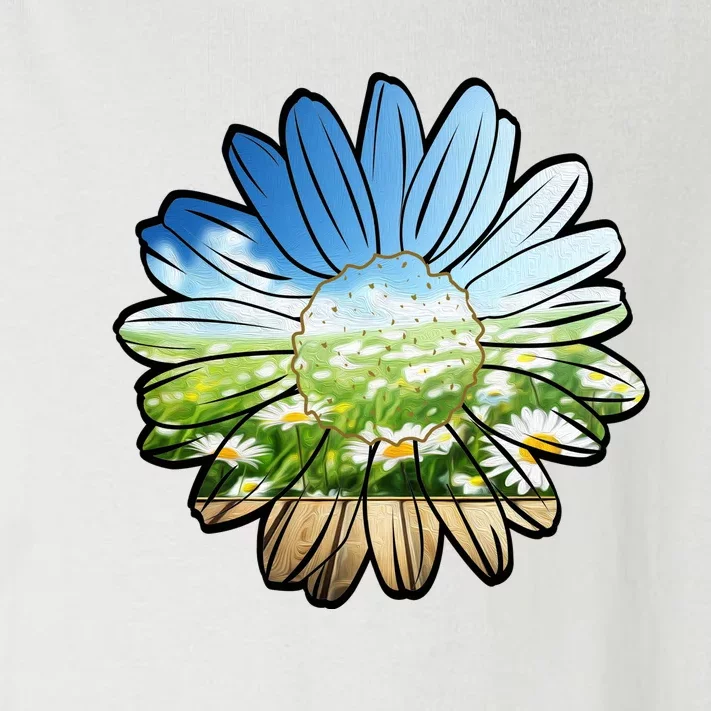 Summer Daisy Field Toddler Long Sleeve Shirt