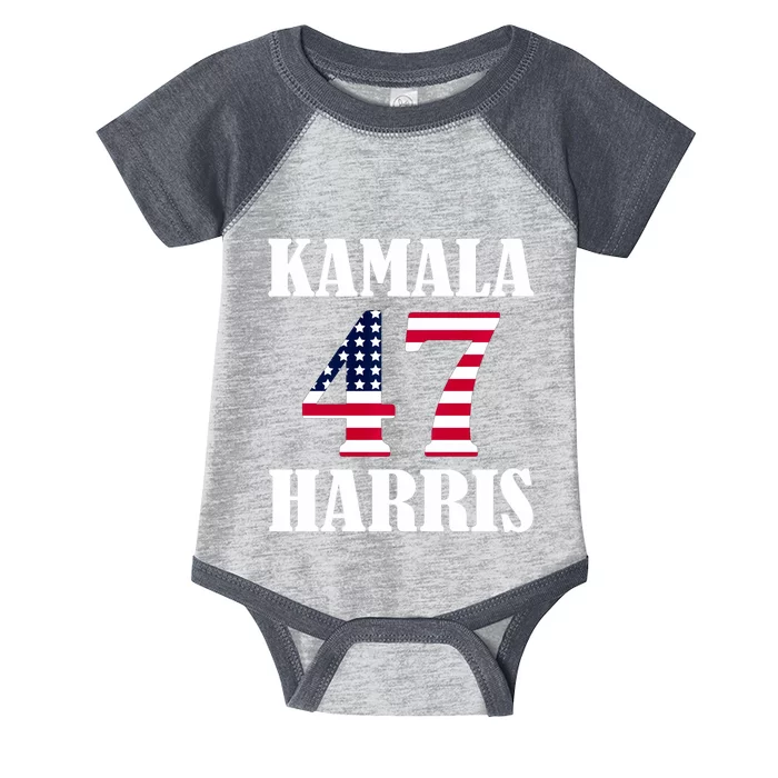 Standard Design Featuring Kamala 47 Hariis Infant Baby Jersey Bodysuit