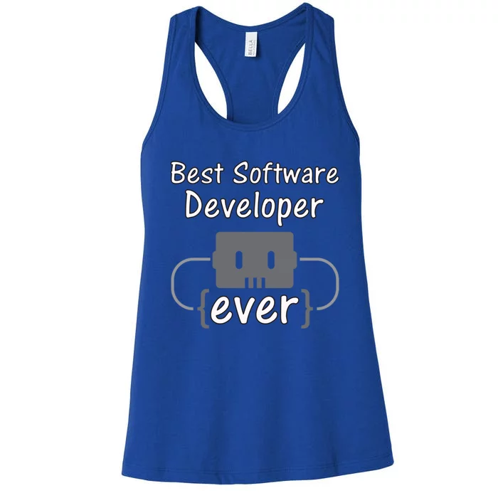 Software Developer For Coder And Software Engineer Gift Women's Racerback Tank