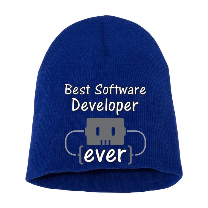 Software Developer For Coder And Software Engineer Gift Short Acrylic Beanie