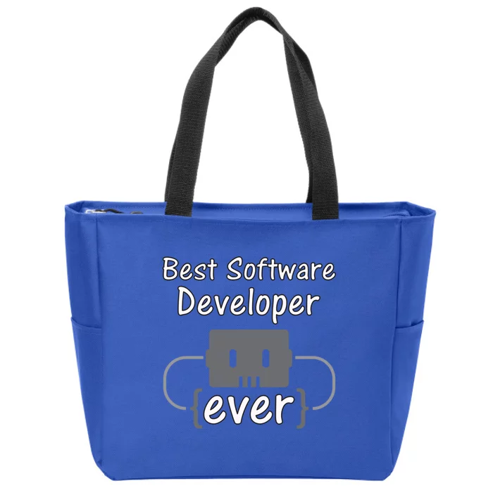 Software Developer For Coder And Software Engineer Gift Zip Tote Bag