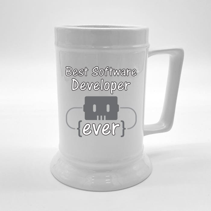 Software Developer For Coder And Software Engineer Gift Front & Back Beer Stein