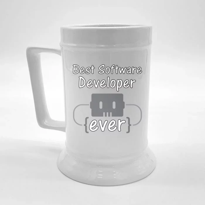 Software Developer For Coder And Software Engineer Gift Front & Back Beer Stein