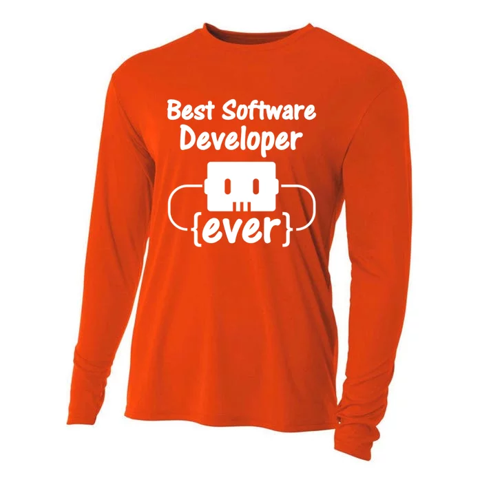 Software Developer For Coder And Software Engineer Gift Cooling Performance Long Sleeve Crew