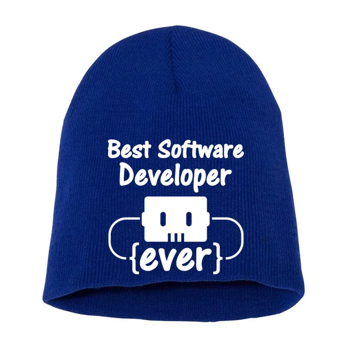 Software Developer For Coder And Software Engineer Gift Short Acrylic Beanie