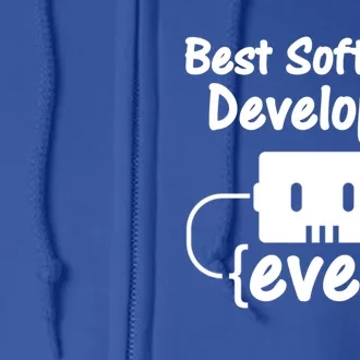 Software Developer For Coder And Software Engineer Gift Full Zip Hoodie