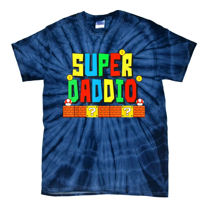 Super Daddio Funny Saying Gamer Father’s Day Gift Tie-Dye T-Shirt