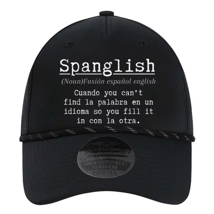 Spanglish Definition Funny Spanish Teacher Bilingual Maestra Performance The Dyno Cap